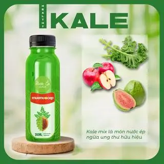 Hình ảnh Nước Ép Kale Táo Ổi Healthy