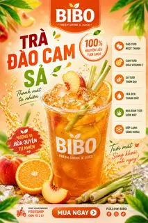 Hình ảnh Trà đào cam sả