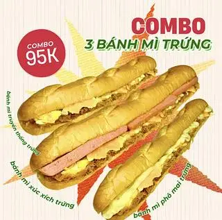 Hình ảnh Combo 3 Bánh Mì Trứng