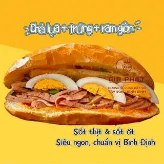 Hình ảnh Bánh mì chả lụa - trứng luộc
