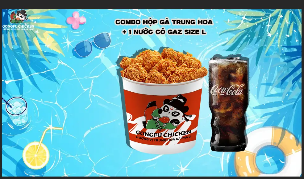 Hình ảnh Combo hộp gà trung hoa + 1 coca L