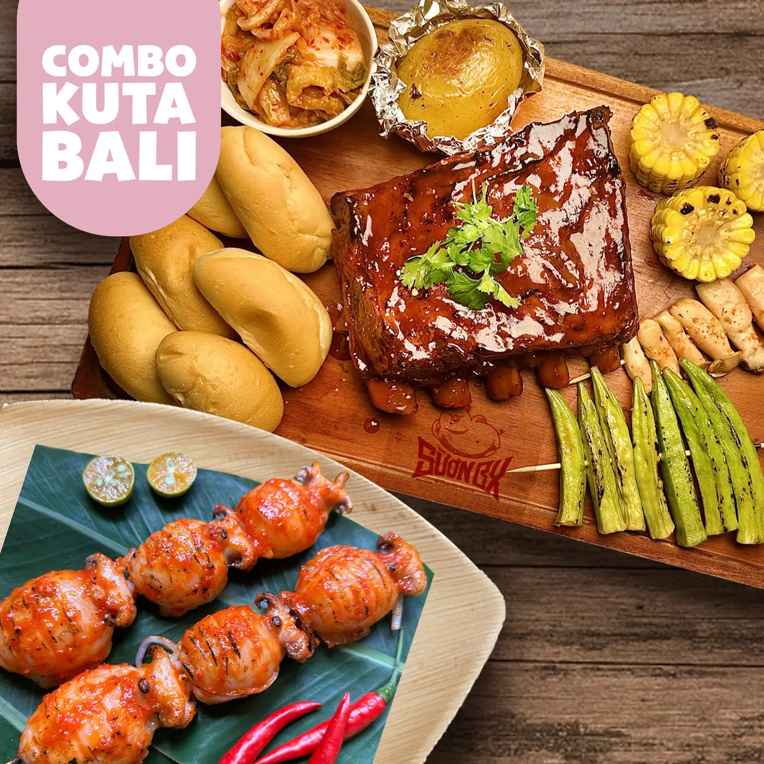 Hình ảnh Combo Kuta Bali Sườn tảng & Mực 