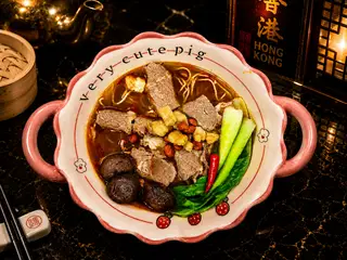 Hình ảnh Mì bò hầm nấm đông cô