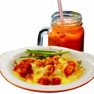 Hình ảnh Combo gà cay phômai