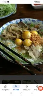 Hình ảnh bún lòng mề gà vịt trứng non 