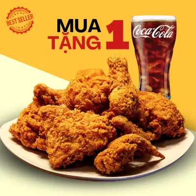 Hình ảnh 5 Miếng Gà Giòn + Tặng 1 Nước 