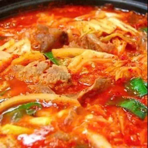 Hình ảnh CANH kim chi XÚC XÍCH 