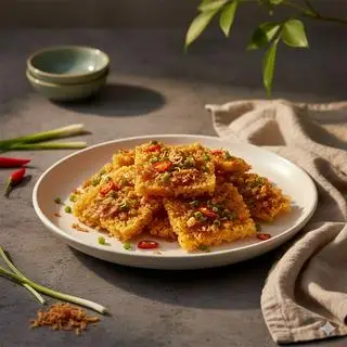 Hình ảnh Cơm cháy chiên mắm hành