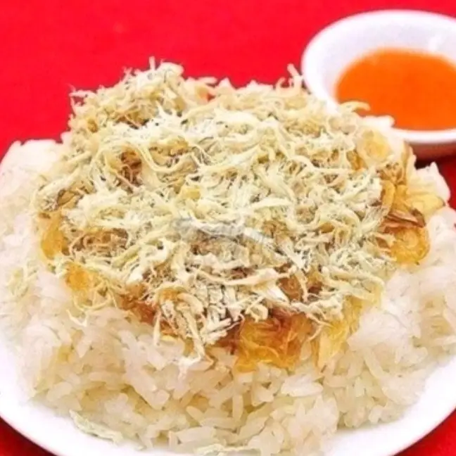 Hình ảnh Xôi nếp chà bông - hành phi