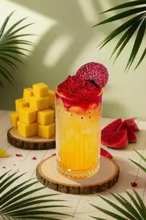 Hình ảnh Nắng cam hương dứa - Orange pineapple dragon fruit tea - Nước Ép