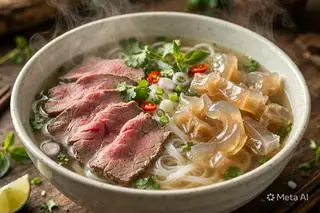 Hình ảnh Phở tái gân