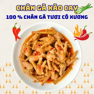 Hình ảnh Chân Gà Tươi Có Xương Xào Cay Phần Lớn