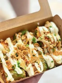 Hình ảnh Bánh Tráng Cuốn sốt khô bò