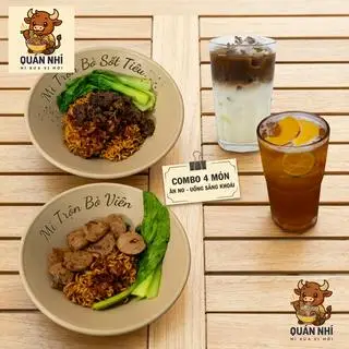 Hình ảnh [2NG TIẾT KIỆM 39K] Mì Trộn Bò + Mì Trộn Bò Viên + Bạc Xỉu + Trà Đào