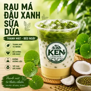 Hình ảnh Rau má đậu xanh sữa dừa