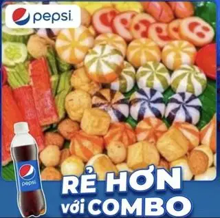 Hình ảnh Combo Cá Viên Chiên Thập Cẩm Phần -  Khổng Lồ kèm 1 Chai Nước Tự Chọn