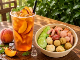 Hình ảnh 3. Combo Mì + Trà Đào ( Mì trộn thập cẩm 1 mì , Trà đào )