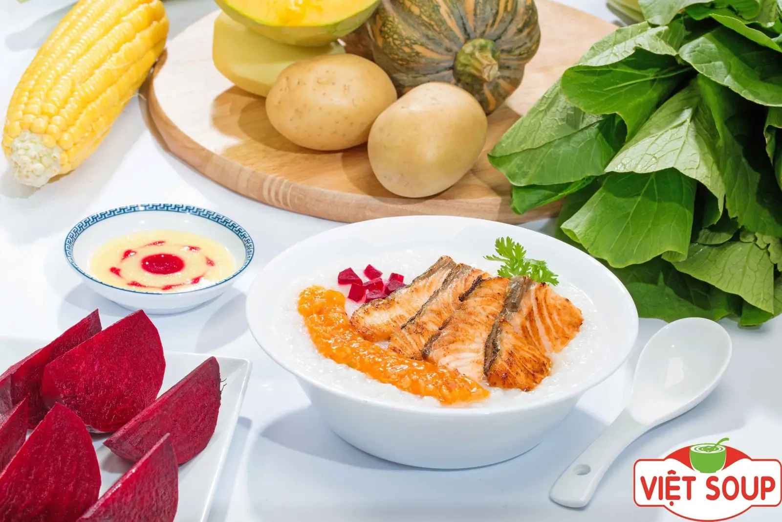 Hình ảnh Cháo Cá Hồi