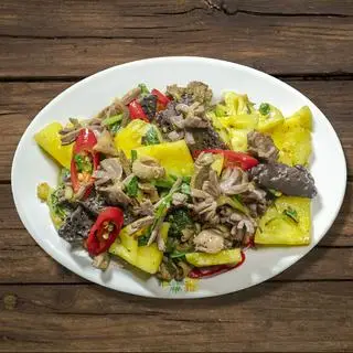 Hình ảnh Lòng mề xào dứa