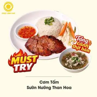 Hình ảnh Cơm tấm sườn nướng than hoa