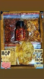 Hình ảnh bánh tráng set 6 topping 
