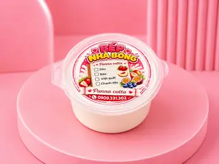 Hình ảnh Panna Cotta vị đào
