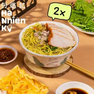Hình ảnh [Combo Nhân Đôi] 2 x Mì 1 Vắt Xá Xíu Thịt Bằm