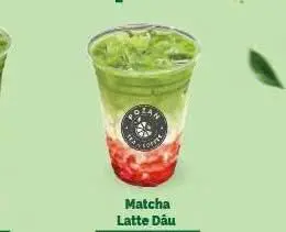 Hình ảnh Matcha latte dâu