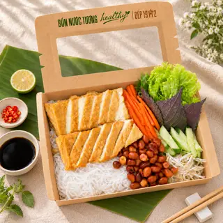Hình ảnh Bún Nước Tương Chay thanh đạm