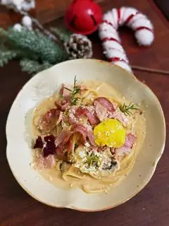 Hình ảnh Mì Ý Bacon sốt miso
