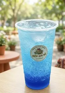 Hình ảnh soda Blue - trân châu trắng
