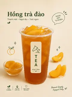 Hình ảnh hồng trà đào 