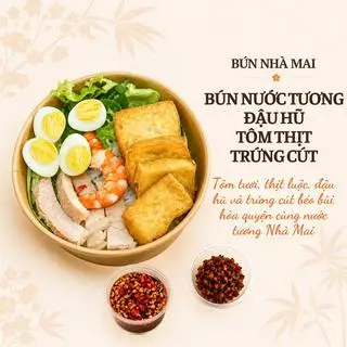 Hình ảnh BÚN NƯỚC TƯƠNG THỊT LUỘC, TÔM & TRỨNG CÚT, ĐẬU HŨ