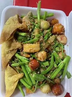 Hình ảnh Combo cá viên sốt mắm tỏi phần lớn