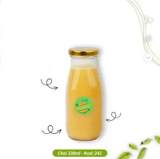 Hình ảnh Táo + Dứa Nguyên Chất chai 330ml