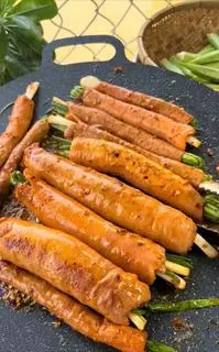 Hình ảnh combo 5 lòng heo nhồi hành lá nướng