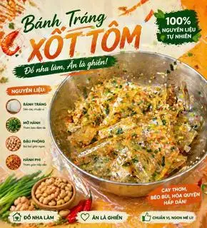 Hình ảnh Bánh tráng sốt tôm