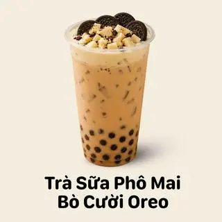 Hình ảnh Trà sữa Phô mai bò cười oreo