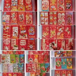 Hình ảnh Bao lì xì xấp 10 cái (hình ngẫu nhiên)