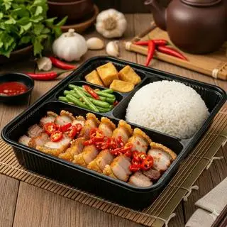 Hình ảnh Thịt ba rọi chiên muối ớt 