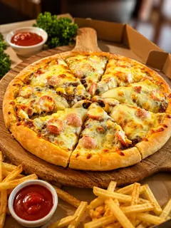 Hình ảnh Pizza Bò Xúc Xích Size M - 26cm