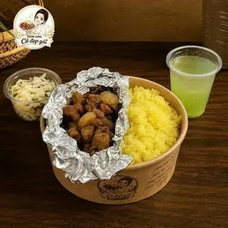 Hình ảnh Cơm Đảo Thịt Rang Cháy Cạnh ( 150G ) (Kèm Canh + Dưa)