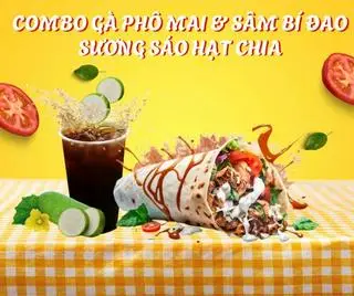 Hình ảnh Combo Gà Phô Mai & Trà Bí Đao Sương Sáo Hạt Chia