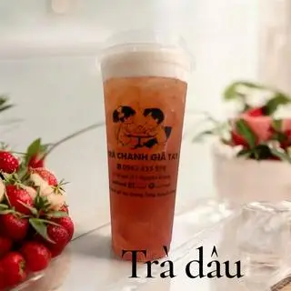 Hình ảnh trà dâu bigsize 700ml