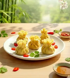 Hình ảnh Há Cảo Đắc Lộc (Deli/Túi tiền rau củ) (5 Cái)