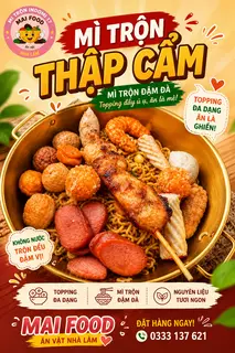 Hình ảnh mì trộn đầy đủ
