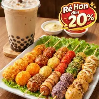 Hình ảnh Combo 18 viên chiên - 1 nước