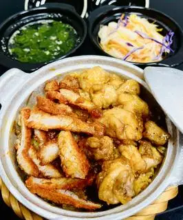 Hình ảnh Gà Chua Ngọt , Heo xá Xíu + Nước Chanh Leo 