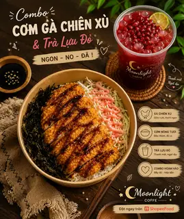 Hình ảnh [ COMBO] Cơm Tonkatsu Thịt Gà + Trà Lựu Đỏ