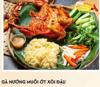 Hình ảnh Combo Gà Nướng Muối Ớt - Xôi